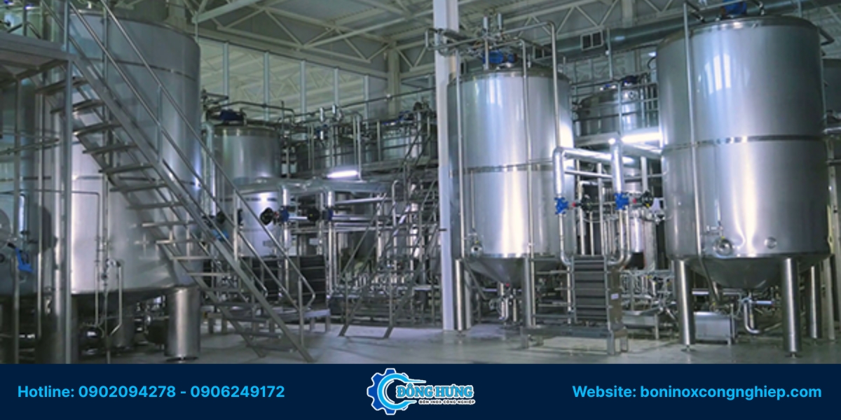 Đông Hưng – Địa chỉ chuyên thiết kế, gia công bồn chứa inox công nghiệp tại Bình Dương