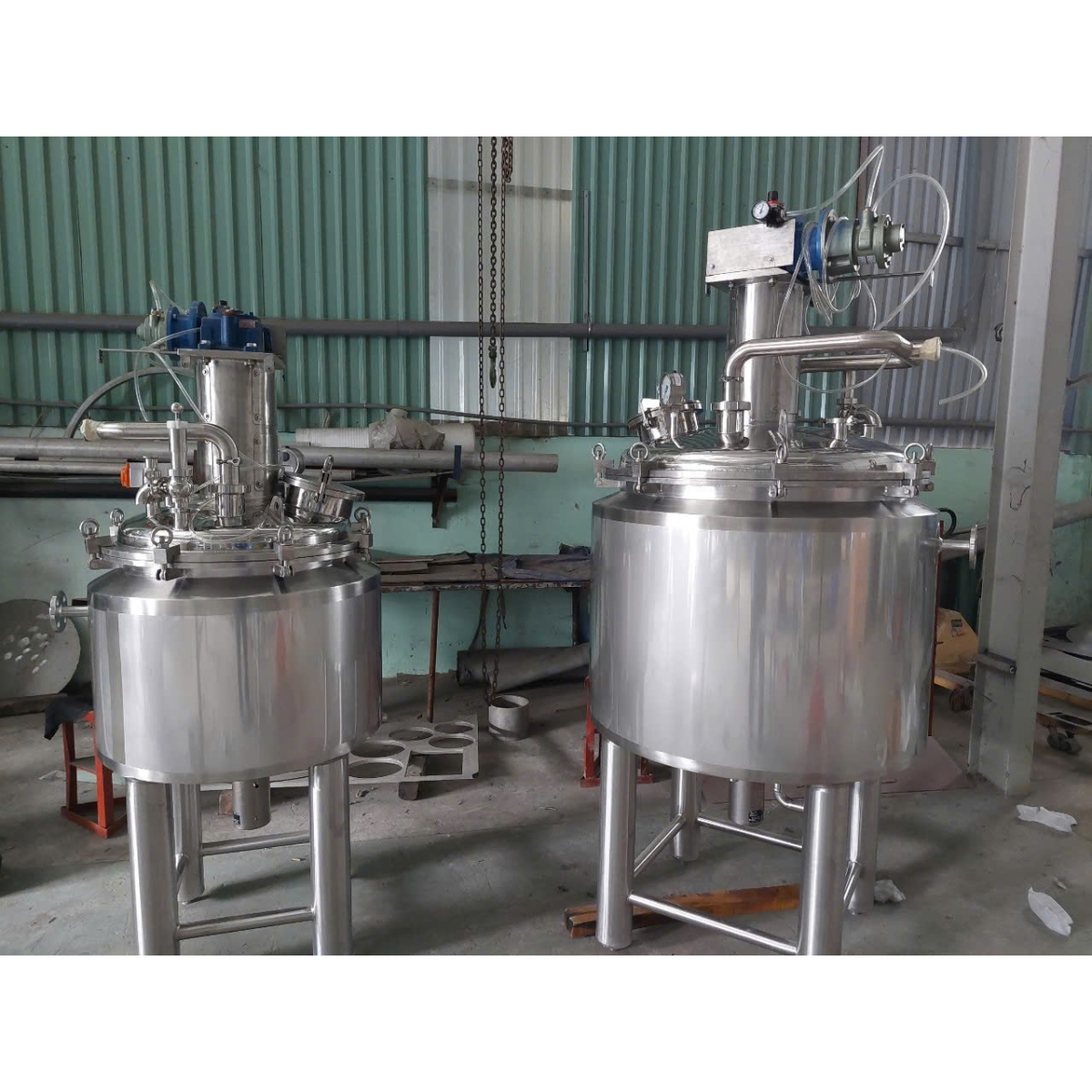 LẮP ĐẶT BỒN INOX THỰC PHẨM KCN VISIP