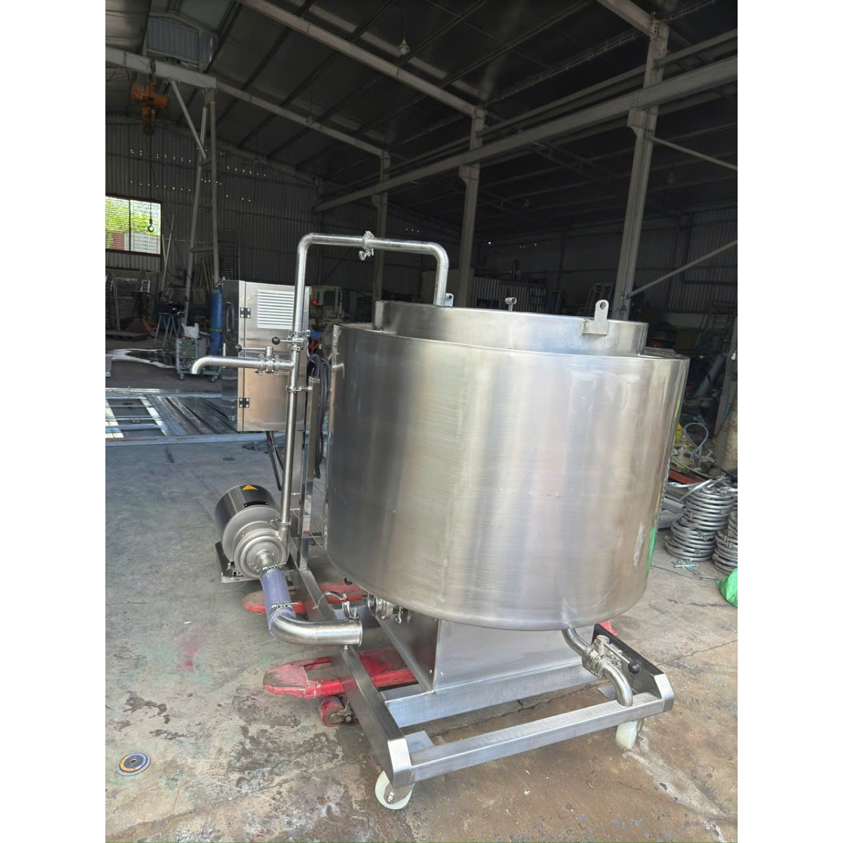 LẮP ĐẶT BỒN INOX THỰC PHẨM KCN VISIP