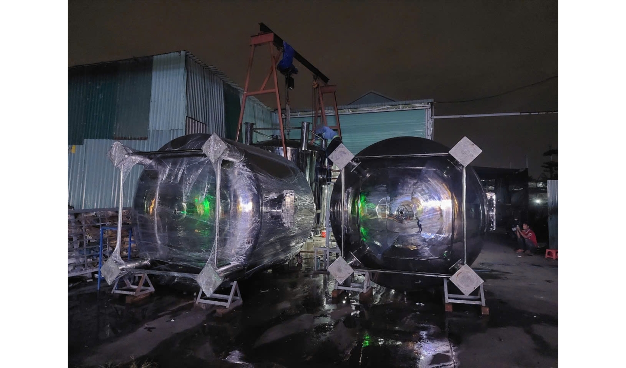 LẮP ĐẶT BỒN INOX THỰC PHẨM KCN VISIP