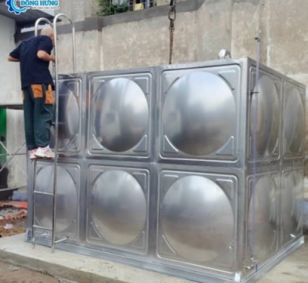 Lắp đặt bồn inox chứa nước tại Bình Thuận