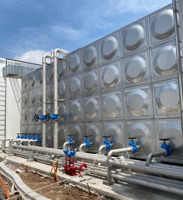 Bể nước inox lắp ghép