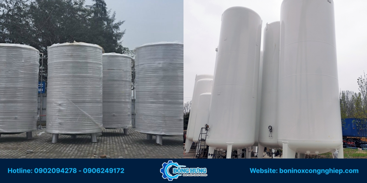 Ứng dụng của bồn inox công nghiệp trong các ngành công nghiệp