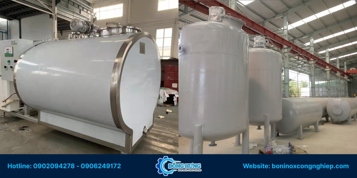 Quy trình sản xuất bồn inox công nghiệp tại Đông Hưng