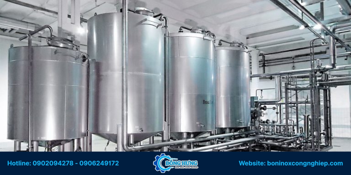 Ứng dụng cụ thể của bồn inox thực phẩm trong ngành