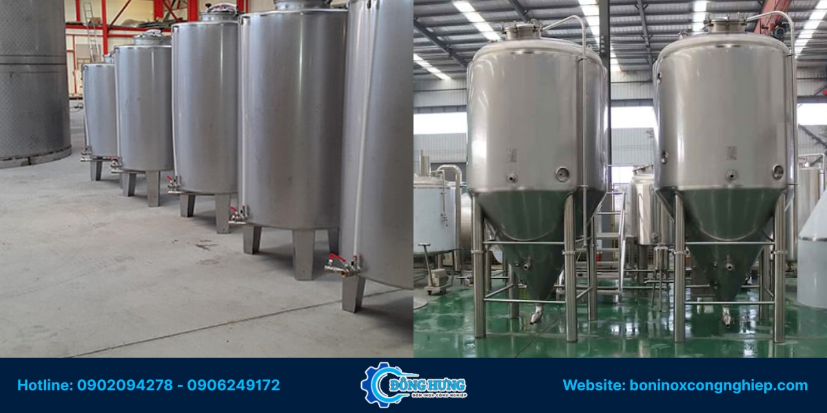 Quy trình sản xuất bồn inox thực phẩm Đông Hưng
