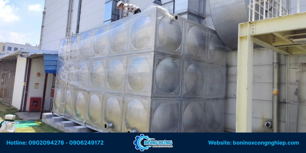 Các loại bồn inox chứa nước gia công tại Bình Dương