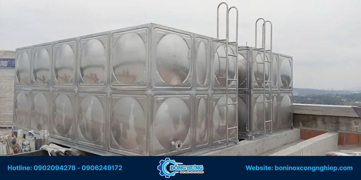 Các loại bồn inox chứa nước lắp đặt tại Bà Rịa - Vũng Tàu