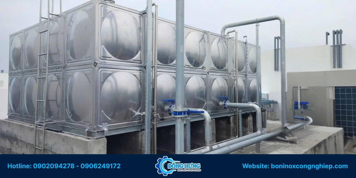 Các loại bồn inox chứa nước lắp đặt tại Tây Ninh