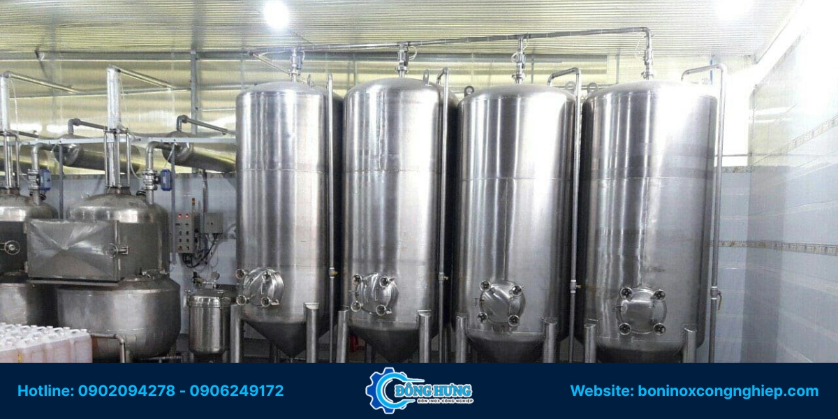 Các loại bồn inox thực phẩm tại Bình Phước phổ biến