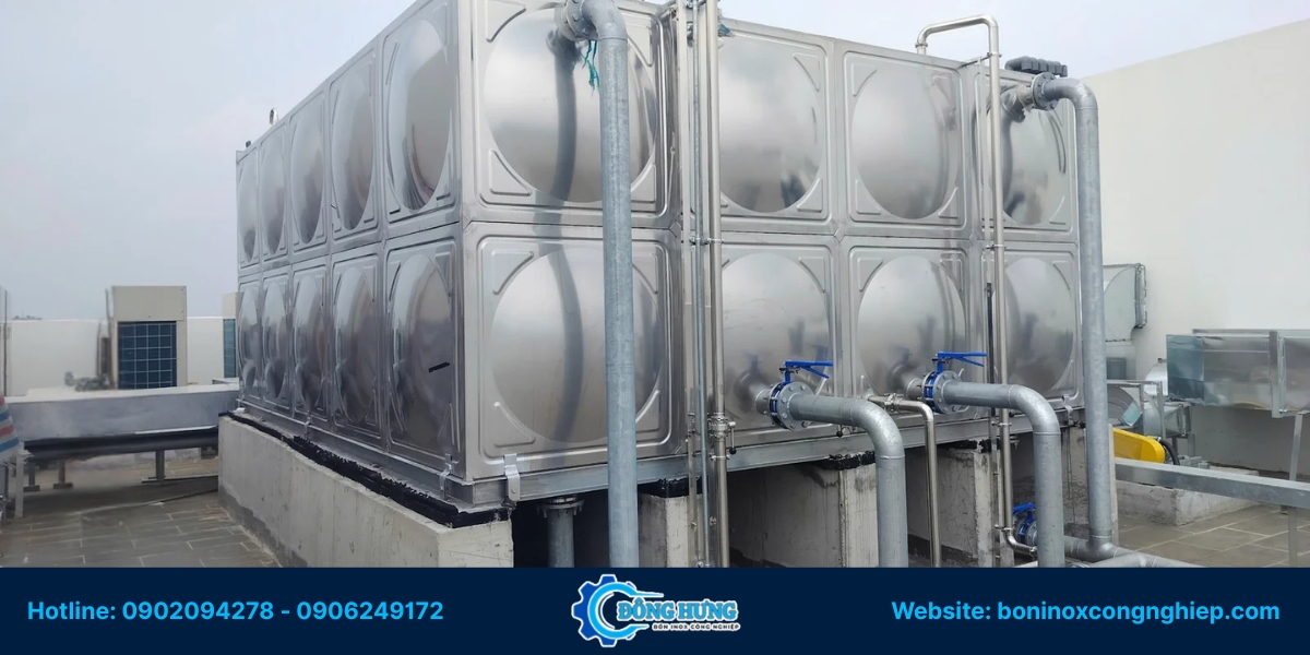 Dịch vụ gia công bồn inox chứa nước
