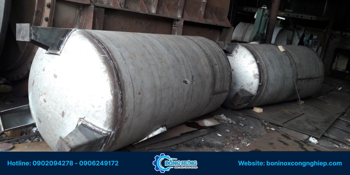 Quy trình gia công bồn inox công nghiệp tại Bà Rịa - Vũng Tàu với Đông Hưng