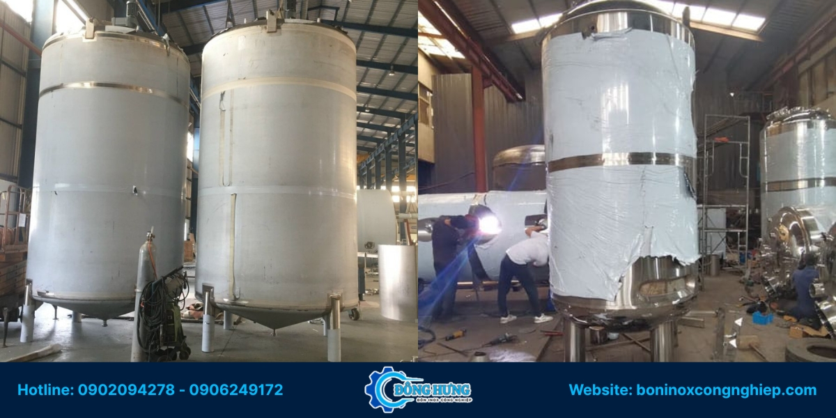 Đông Hưng – Đơn vị gia công bồn inox công nghiệp uy tín tại Bà Rịa - Vũng Tàu