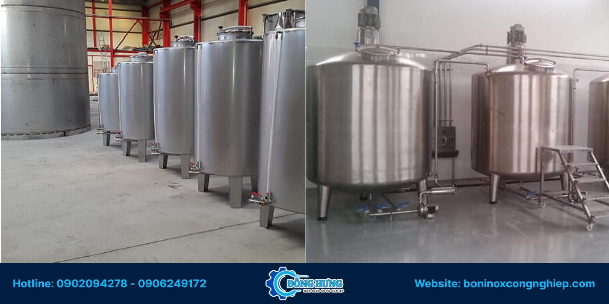 Đông Hưng - Đơn vị gia công bồn inox công nghiệp uy tín tại Bình Thuận