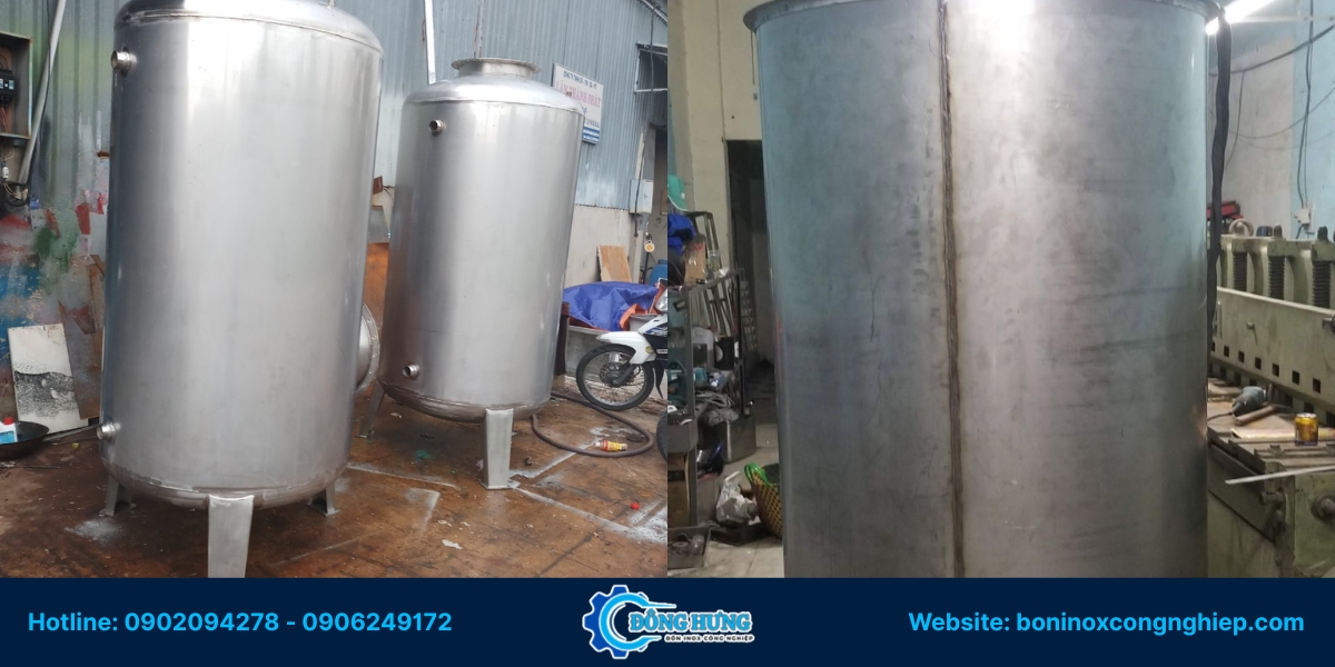 Ưu điểm vượt trội khi lựa chọn dịch vụ gia công bồn inox công nghiệp tại Đồng Nai của Đông Hưng