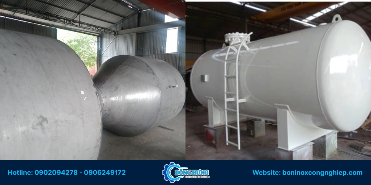Báo giá gia công bồn inox công nghiệp tại Lâm Đồng - Đông Hưng