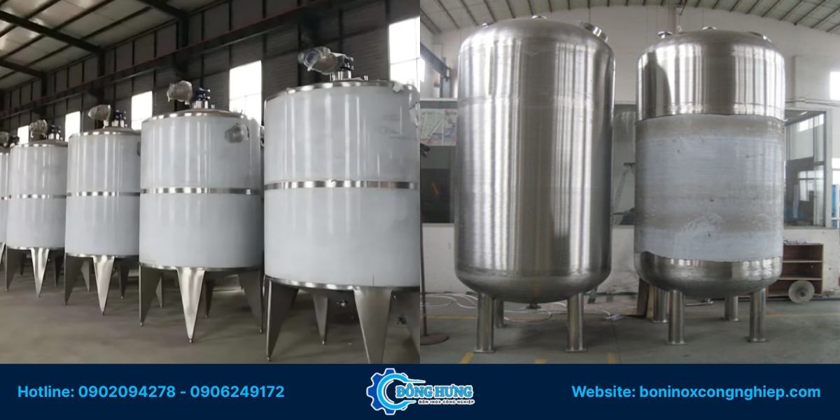 Quy trình gia công bồn inox công nghiệp tại Tây Ninh với Đông Hưng