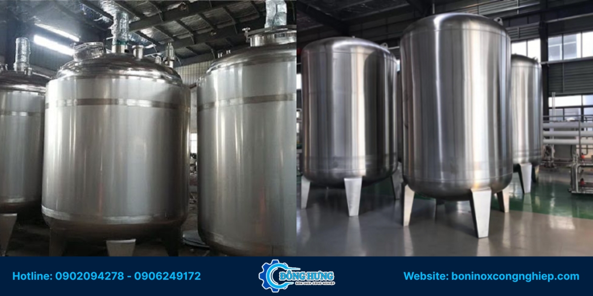 Lợi thế khi lựa chọn gia công bồn inox công nghiệp TP.HCM tại Đông Hưng