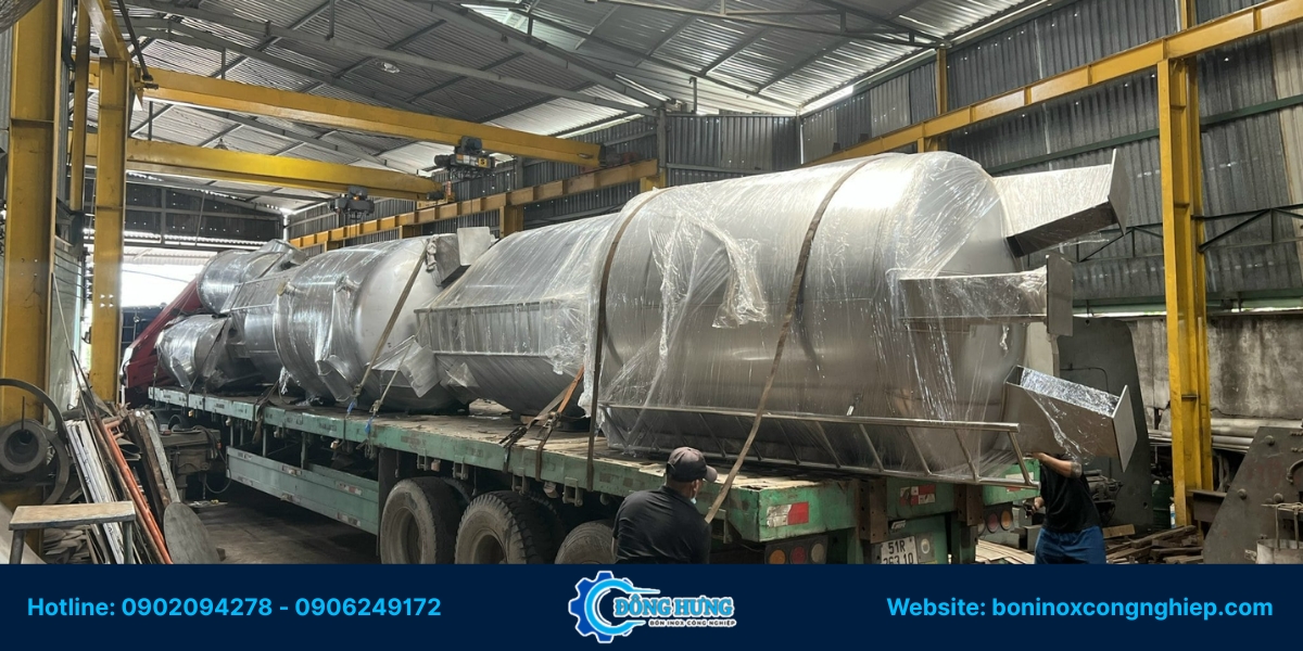 Đông Hưng - Đơn vị gia công bồn inox công nghiệp uy tín tại TP.HCM