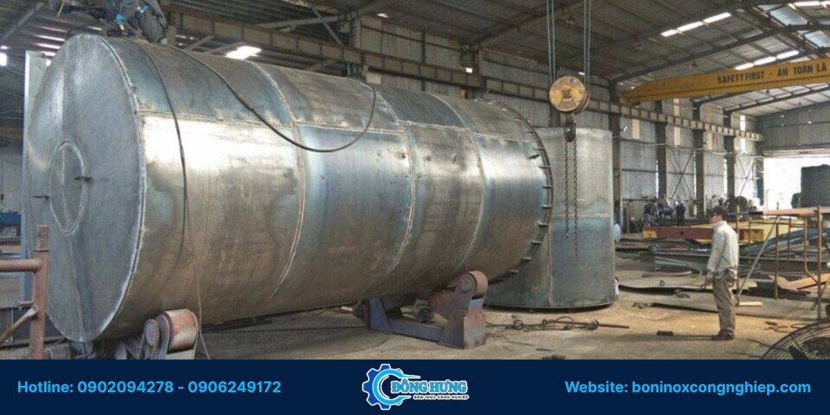 Báo giá gia công bồn inox công nghiệp tại TP.HCM của Đông Hưng
