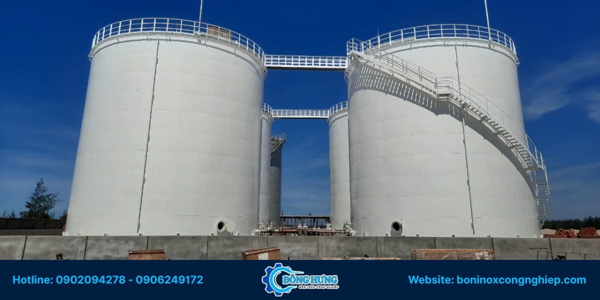 Quy trình lắp đặt bồn chứa hóa chất TP.HCM tại Đông Hưng