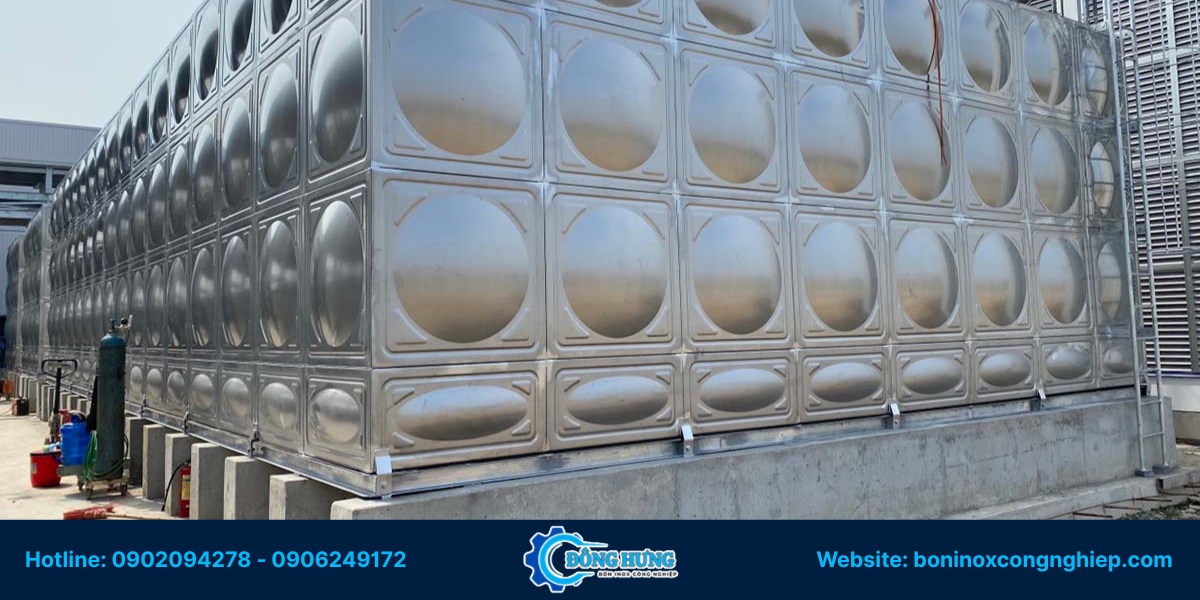Quy trình gia công bồn inox chứa nước
