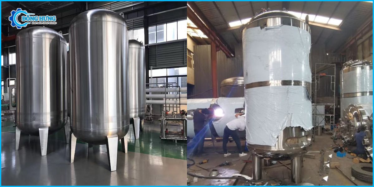 Ưu điểm của bồn inox trong ngành thực phẩm